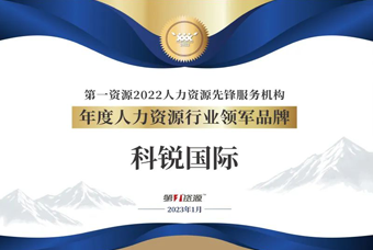 凯发K8国际荣获“年度人力资源行业领军品牌”大奖！